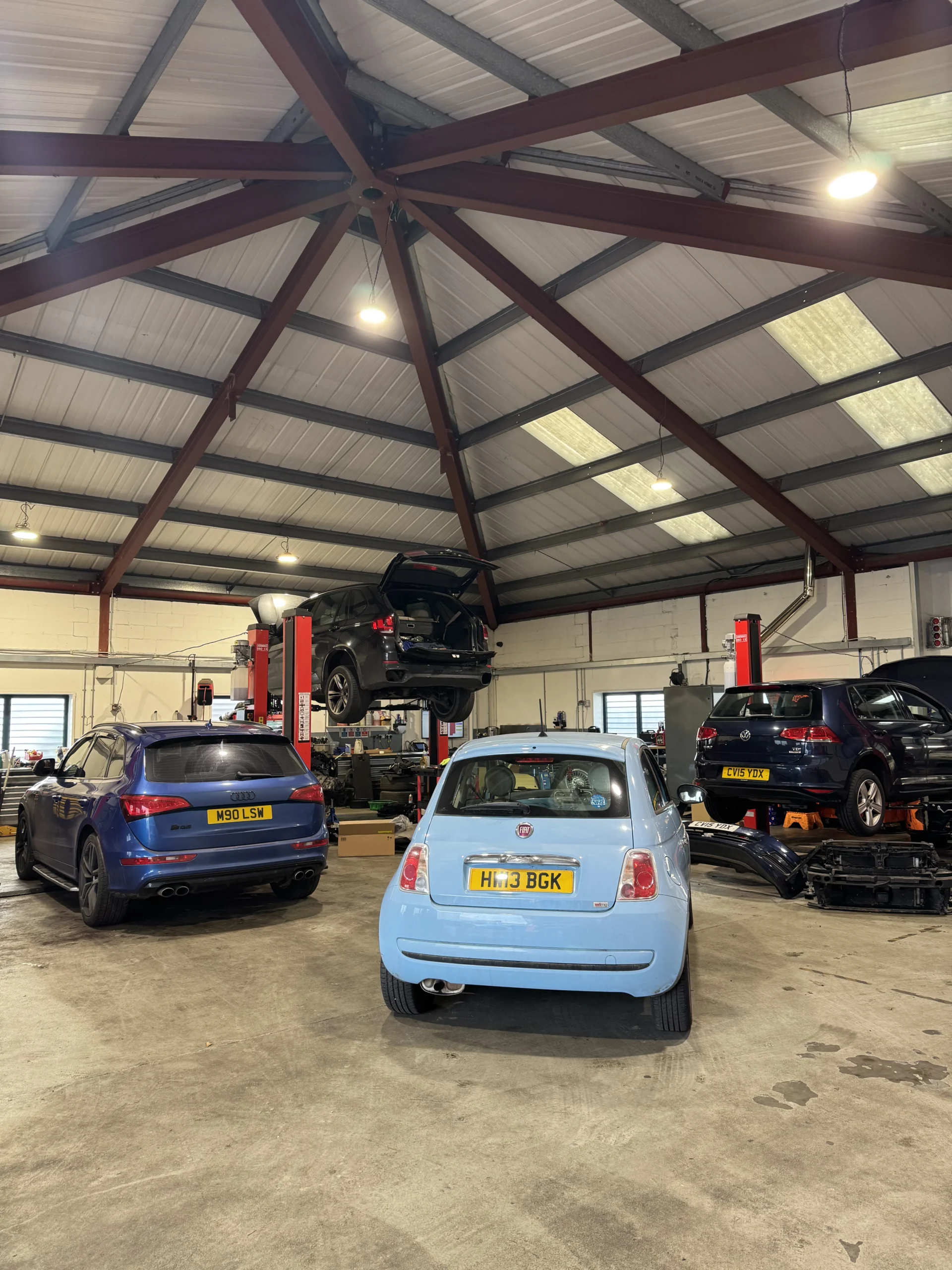 Workshop at NMD Automotive in Whitstable, Kent