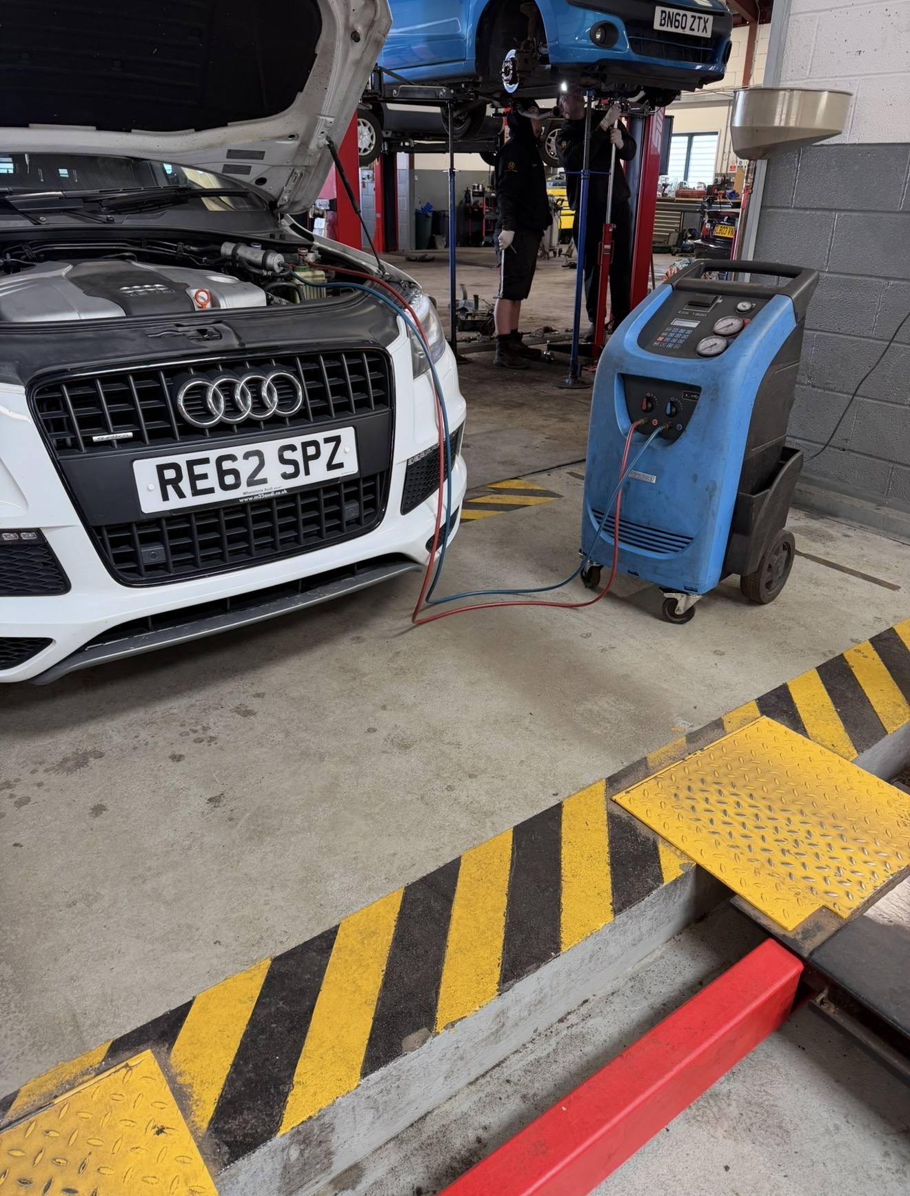Vehicle air conditioning service at NMD Automotive Whitstable