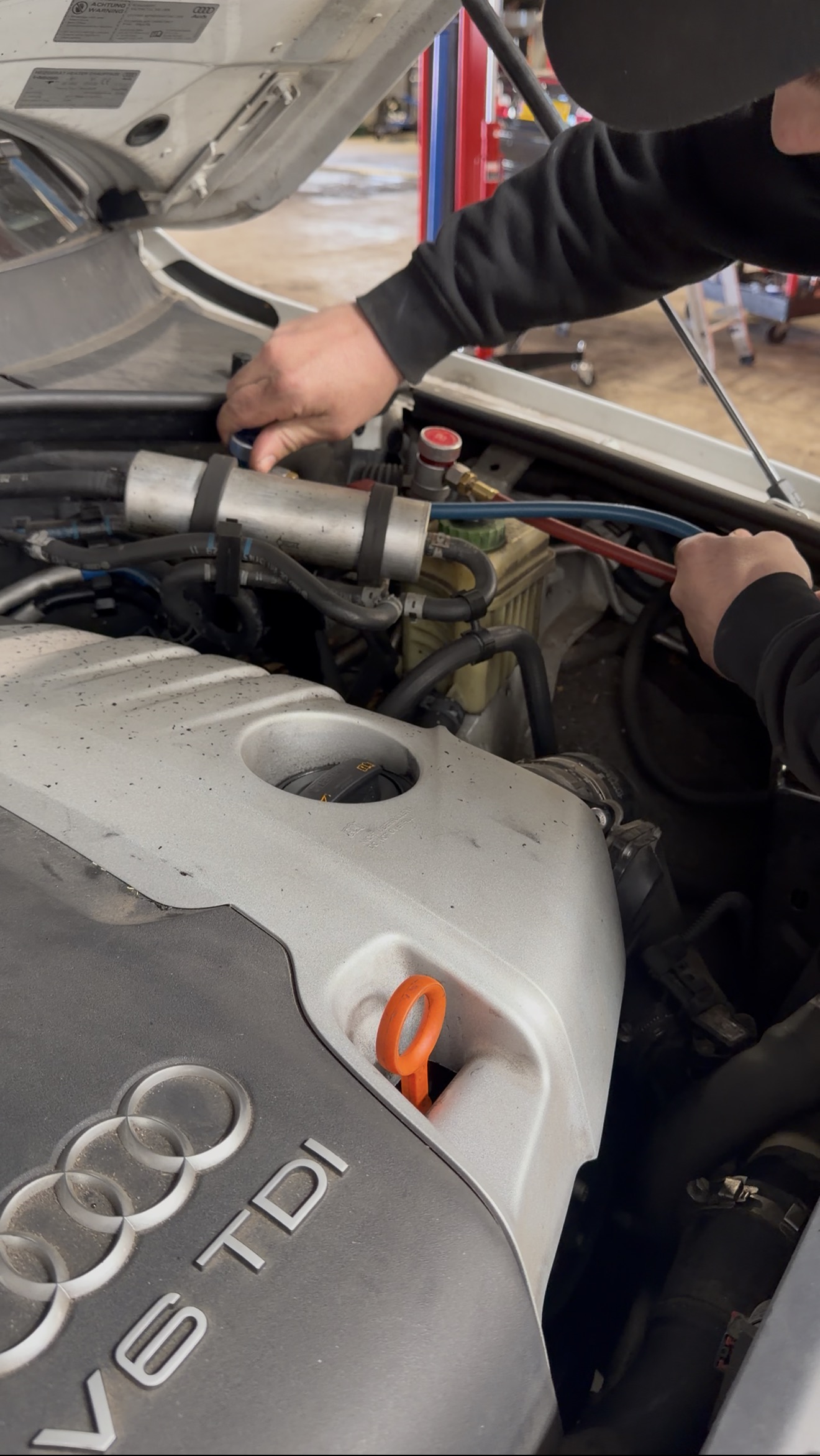 Air conditioning regas at NMD Automotive