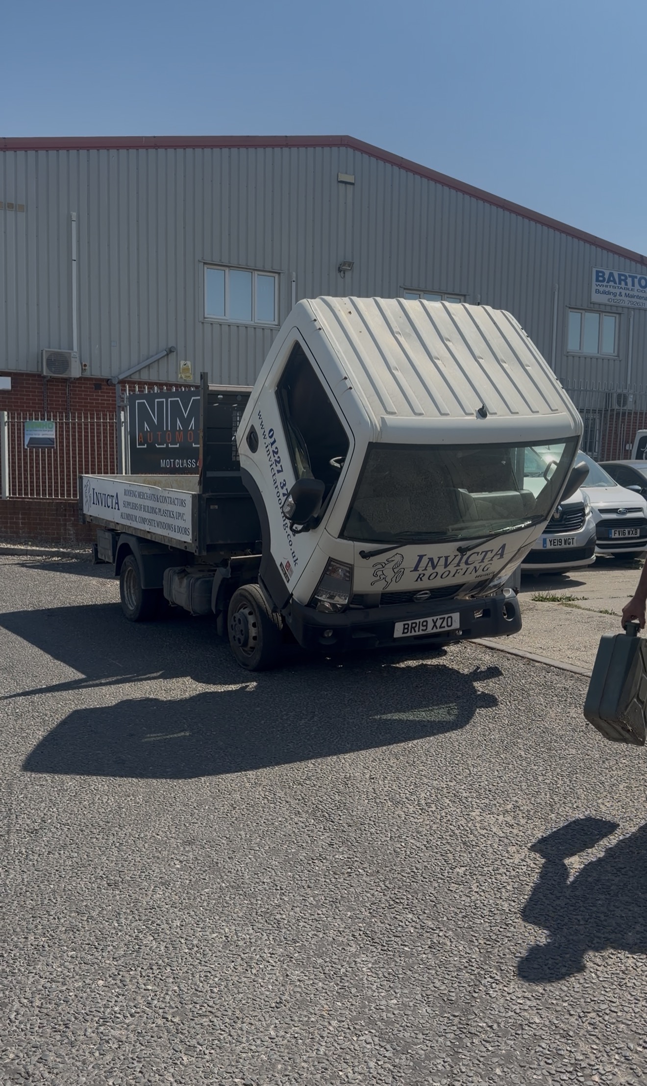 Commercial vehicles at NMD Automotive fleet workshop